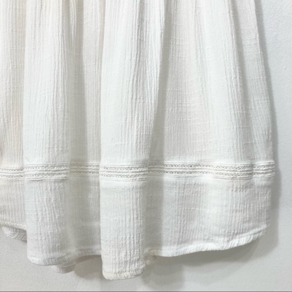 Lulus Boho Tassel Tie Front Peasant Blouse Size XS - Picture 7 of 16